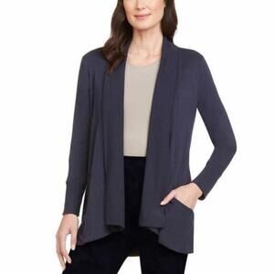 Max & Mia Womens Drape Front Cardigan Size M